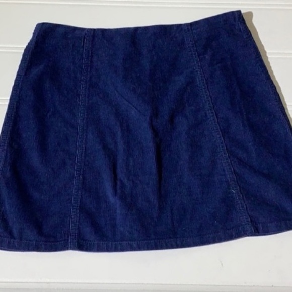 TopShop Blue Corduroy skater style skirt - Picture 7 of 7